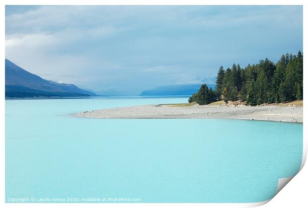 Lake Tekapo - South Island Print by Laszlo Konya