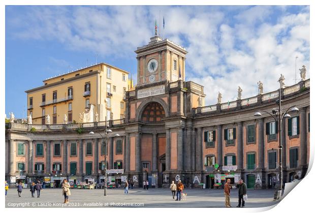 Piazza Dante - Napoli Print by Laszlo Konya