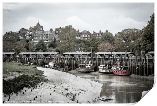 Rye and the River Rother Print by Paul Lawrenson