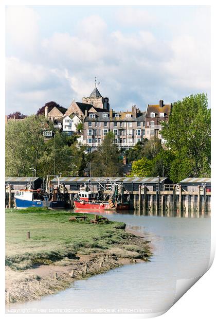 Rye and the River Rother VI Print by Paul Lawrenson