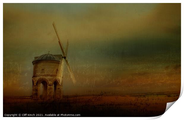 Chesterton windmill Warwickshire Print by Cliff Kinch