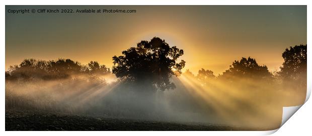 Majestic Sunrise Print by Cliff Kinch