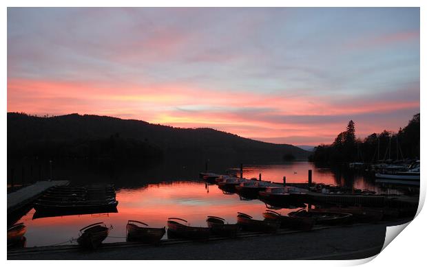 Bowness Evening Print by Cliff Kinch