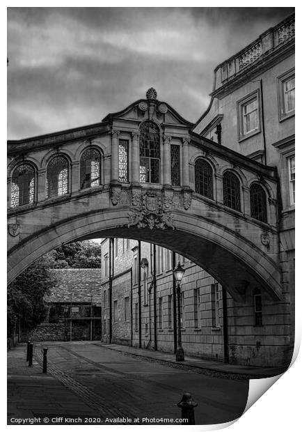 Bridge of Sighs Oxford Print by Cliff Kinch