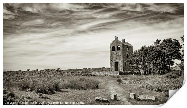 Cornish Tin Mine Print by Nigel Pullen