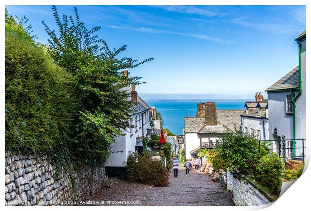 Summer in Clovelly Print by Gary Holpin