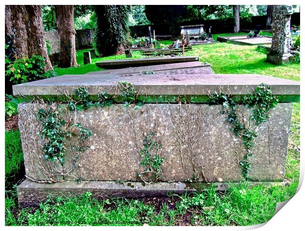 Old Graves Print by Stephanie Moore