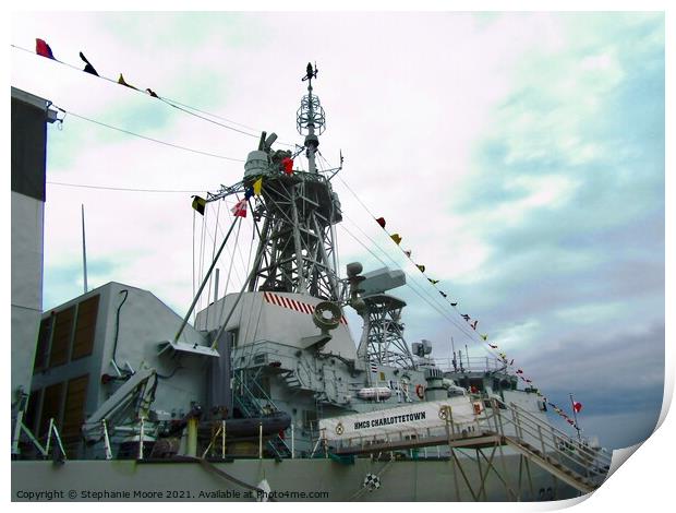 HMCS Charlottetown Print by Stephanie Moore