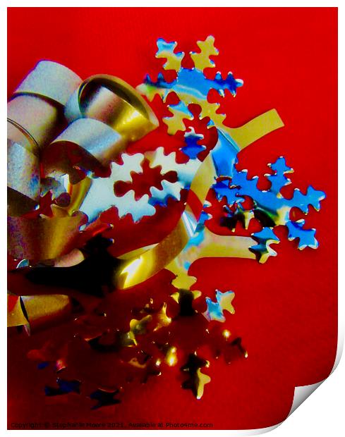 Christmas Abstract Print by Stephanie Moore