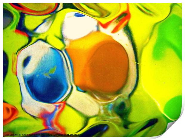 Abstract shapes Print by Stephanie Moore