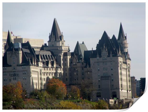 The Chateau Laurier Hotel Print by Stephanie Moore