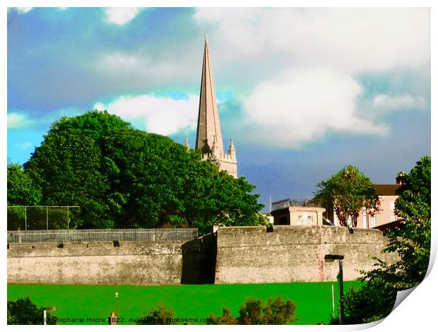 Walls of Derry Print by Stephanie Moore