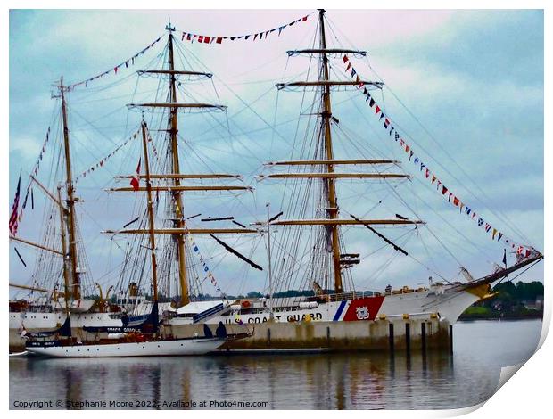 Tall Ships Print by Stephanie Moore