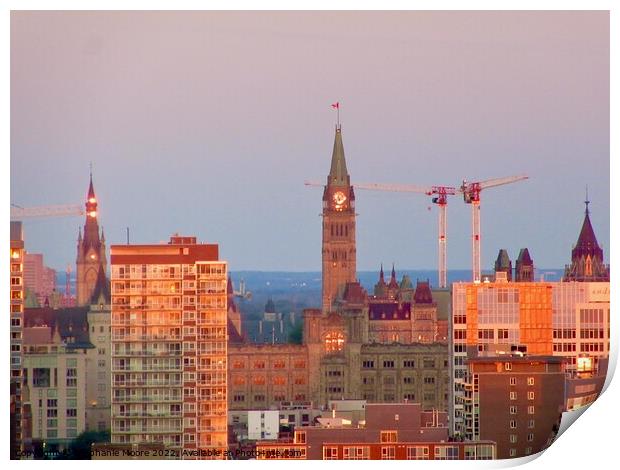 Ottawa, Canada at 5:30 a.m. today Print by Stephanie Moore