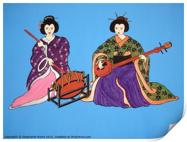 Japanese Serenade Print by Stephanie Moore