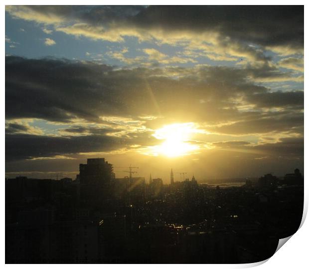 Spectacular Ottawa Sunset Print by Stephanie Moore