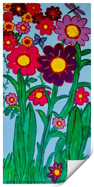 Summer Flowers Print by Stephanie Moore