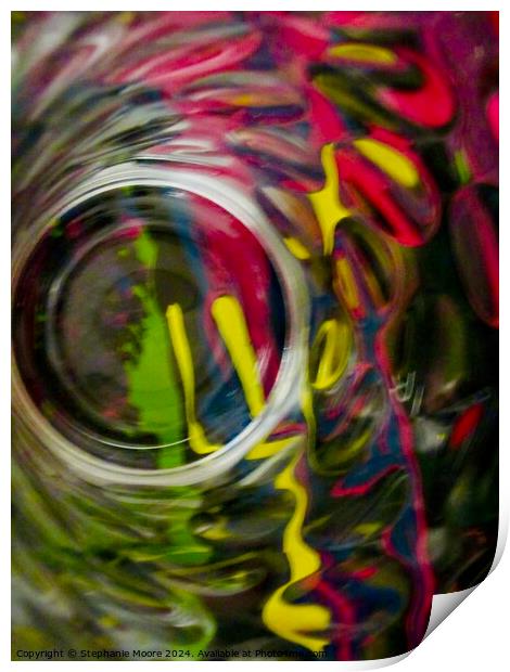 Abstract 909 Print by Stephanie Moore