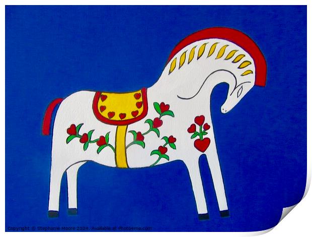 Toy horse Print by Stephanie Moore