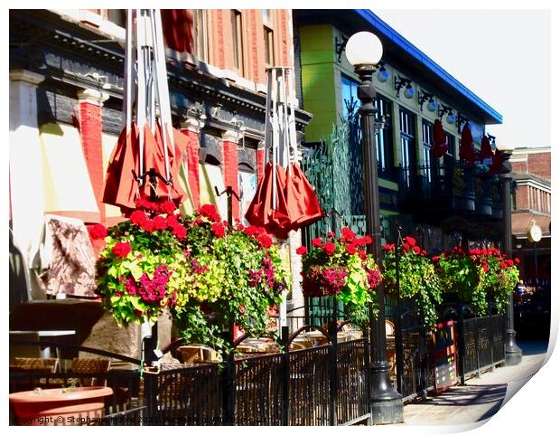 Byward Market Pubs Print by Stephanie Moore