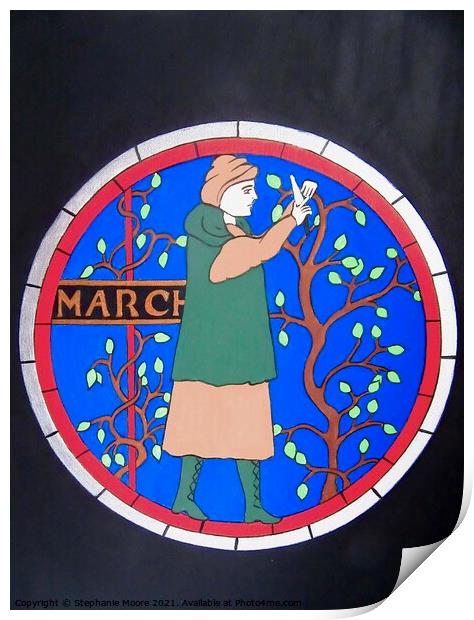 Medieval March Print by Stephanie Moore