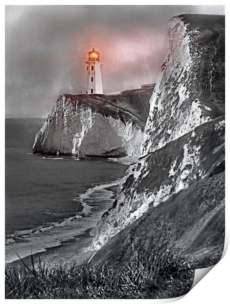 DURDLE DOOR LIGHTHOUSE!!! Print by LG Wall Art