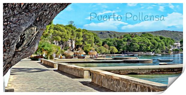 PUERTO POLLENSA  Print by LG Wall Art