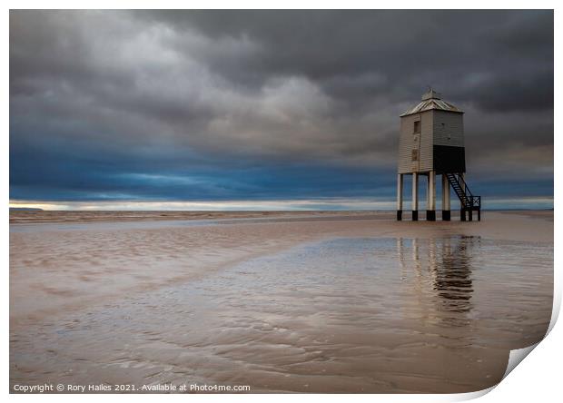 Burnham On Sea Low Lighthouse Print by Rory Hailes