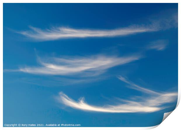 Cirrus Clouds Print by Rory Hailes