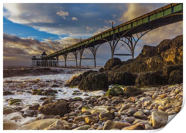 Clevedon Pier Print by Rory Hailes