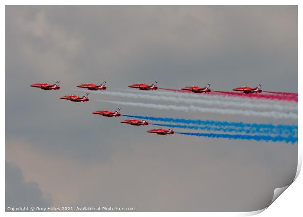 Red Arrows Print by Rory Hailes