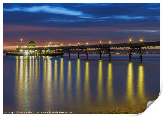 Clevedon Pier Balmoral Print by Rory Hailes