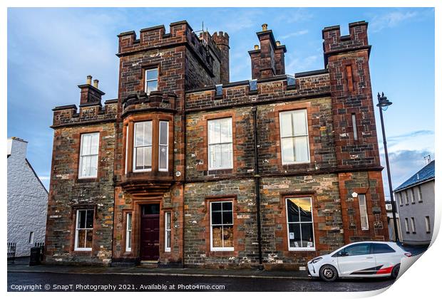 The old court house building in Kirkcudbright, Dumfries and Galloway, Scotland Print by SnapT Photography