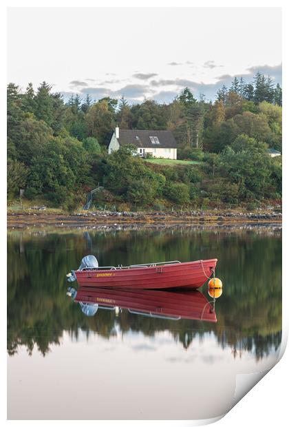 Badachro boat Print by James Catley