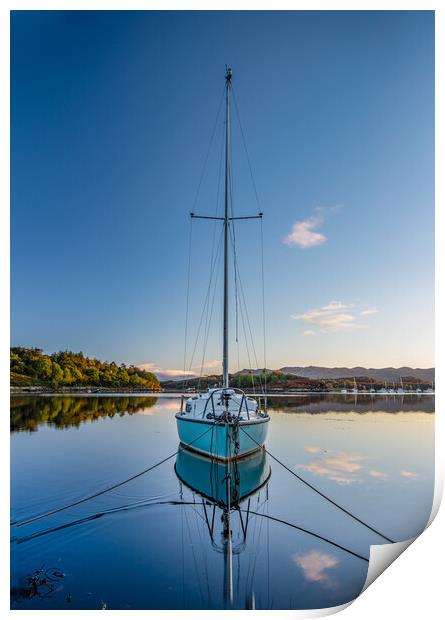 High Tide at Badachro Print by James Catley