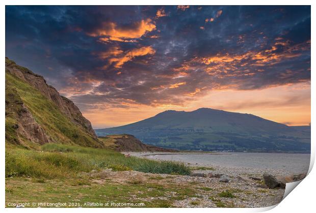 Dinas Dinlle   Print by Phil Longfoot
