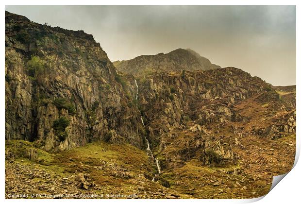 The dramatic Snowdonia hills Print by Phil Longfoot