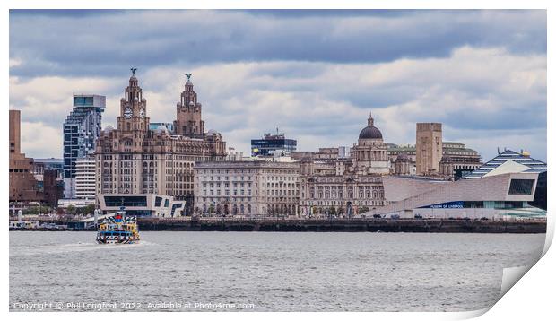 Liverpool Famous Waterfront Print by Phil Longfoot