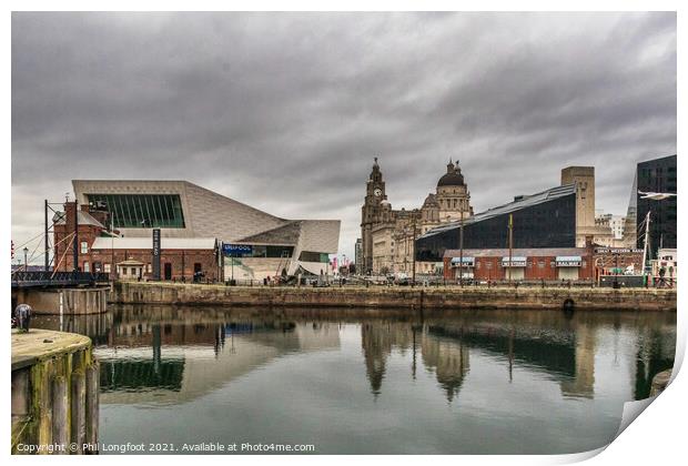 Canning Half Tide Dock Liverpool  Print by Phil Longfoot