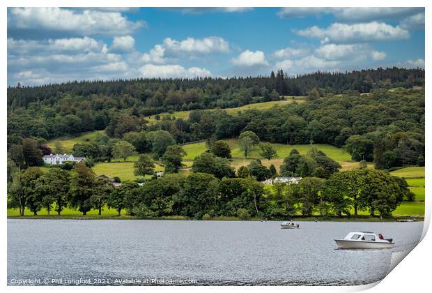 Coniston Water Lake District  Print by Phil Longfoot