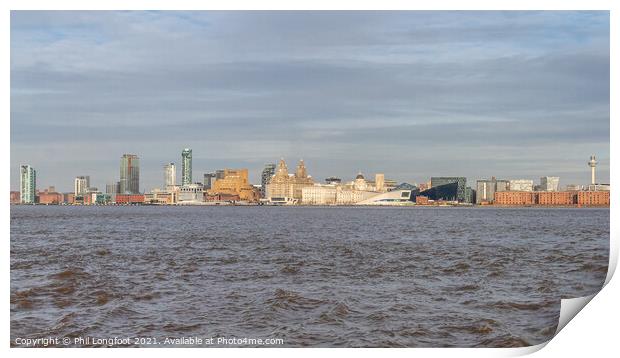 Liverpool Waterfront  Print by Phil Longfoot