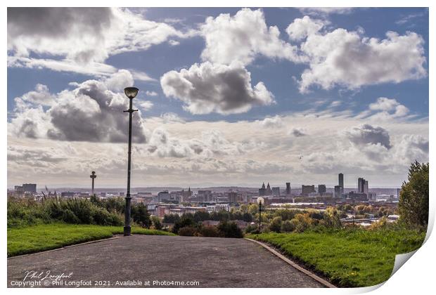 Everton Park Liverpool  Print by Phil Longfoot