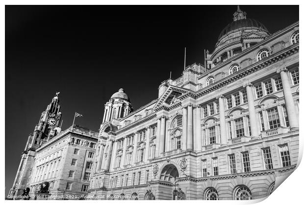 3 Graces Pier Head Liverpool  Print by Phil Longfoot