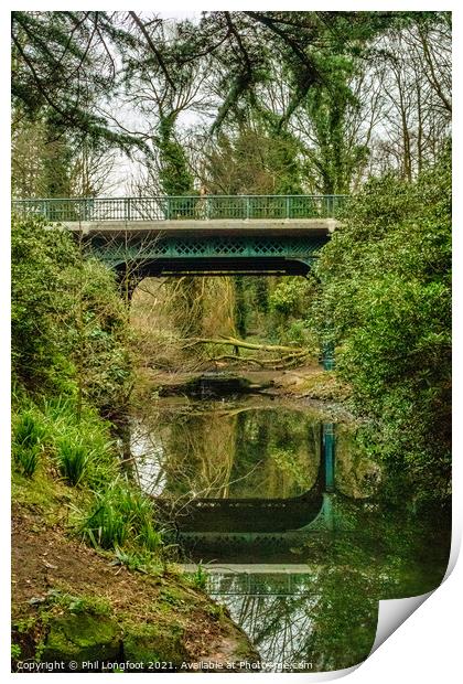 Iron Bridge Sefton Park  Print by Phil Longfoot