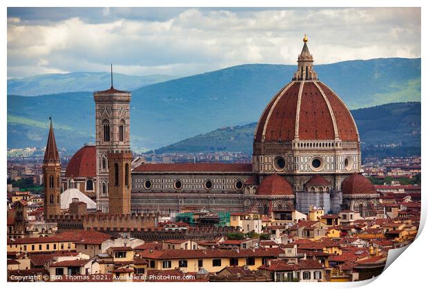 Florence Cathedral Print by Ron Thomas
