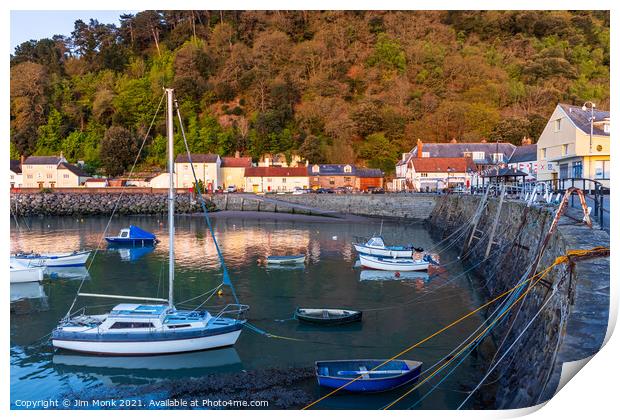 Minehead Harbour, Somerset Print by Jim Monk