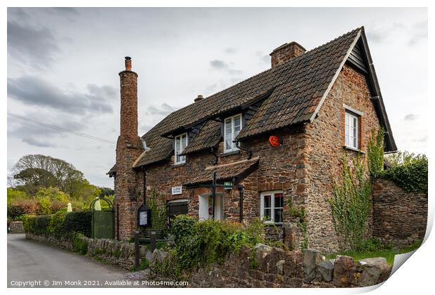 Allerford Post Office, Somerset Print by Jim Monk