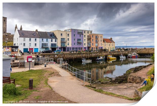 St Andrews Harbour, Fife Print by Jim Monk