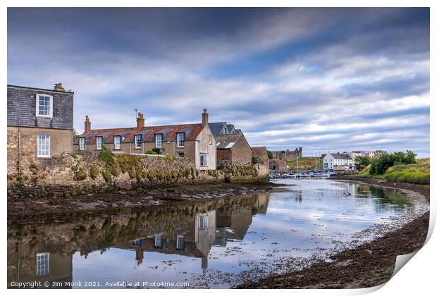 Kinness Burn, St Andrews Print by Jim Monk