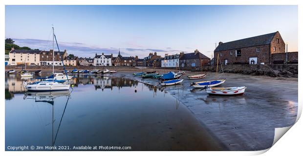 Sunrise at Stonehaven Harbour.  Print by Jim Monk